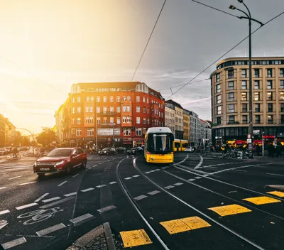 Bus and cars on road photo – Free Berlin Image on Unsplash
