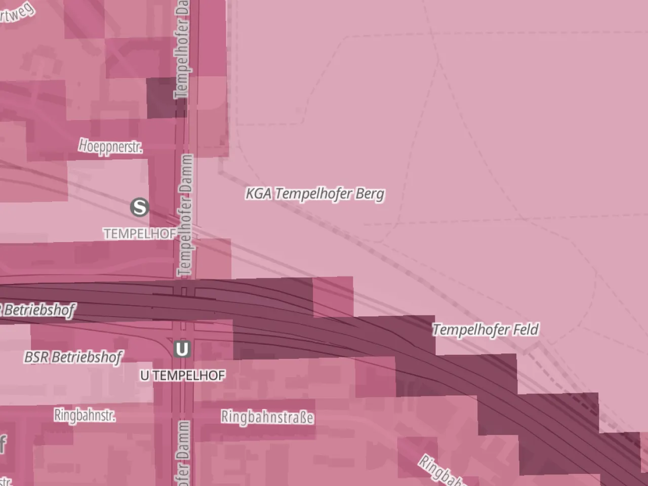 Screenshot für das Projekt: 'Digitale Berliner Luftkarte'